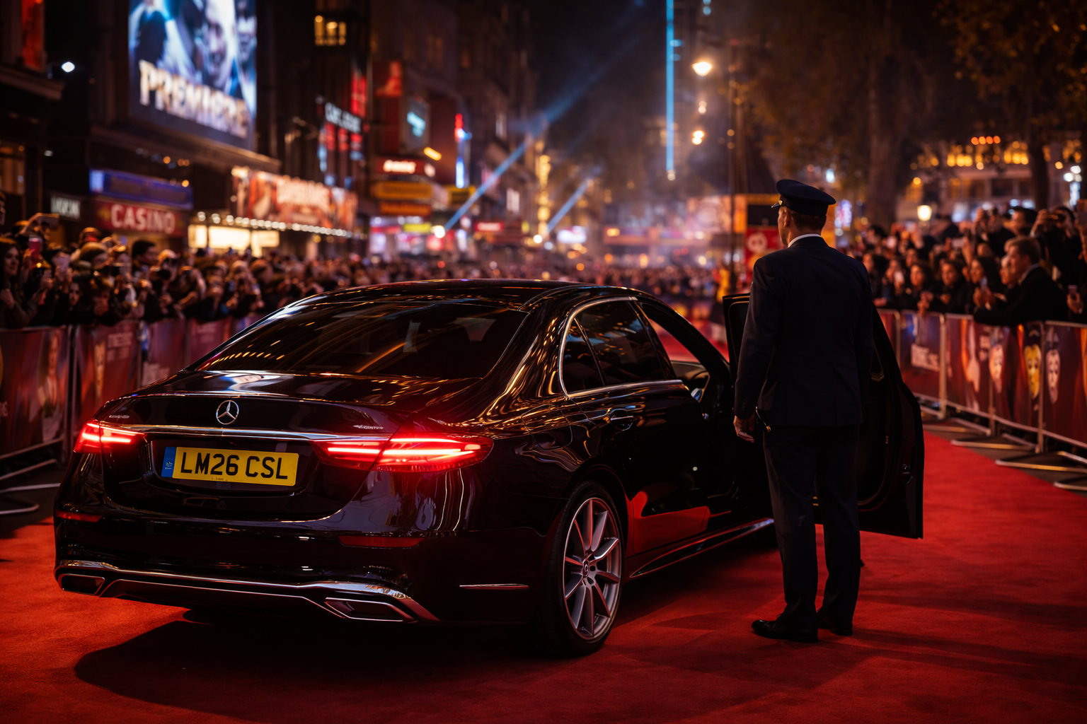 Executive Heathrow chauffeur service vehicle in London