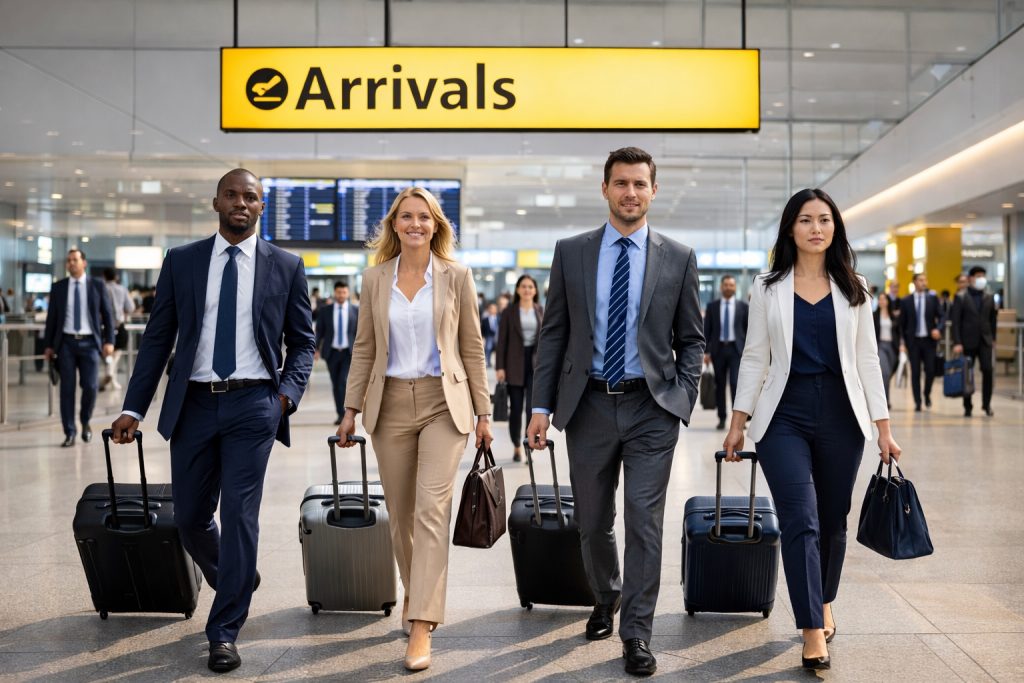 Luxury Heathrow airport transfer chauffeur with Mercedes V-Class and S-Class