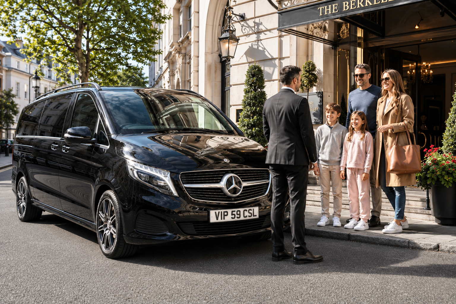 Executive Heathrow chauffeur service vehicle in London