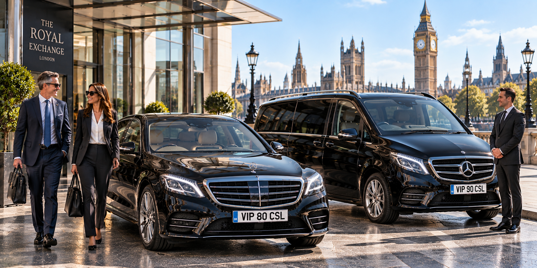 Mercedes-Benz S-Class and V-Class Chauffeur Vehicles - Luxury London Chauffeur Services - Car Service London