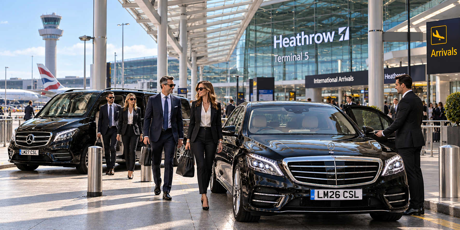 Car Service Heathrow airport transfer service with professional chauffeur